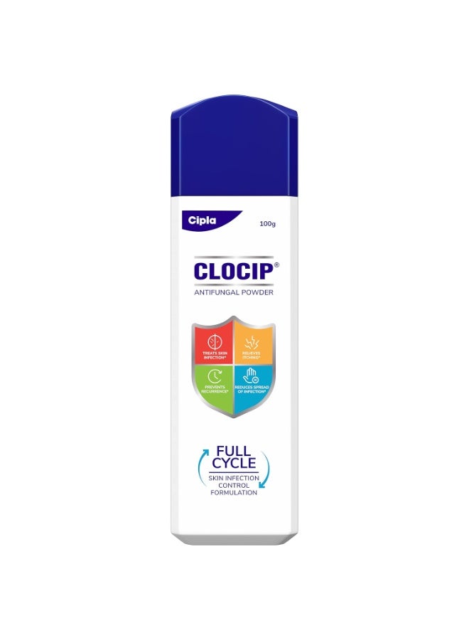Cipla Clocip Antifungal Powder 100gm (Pack of 2) - Image 2